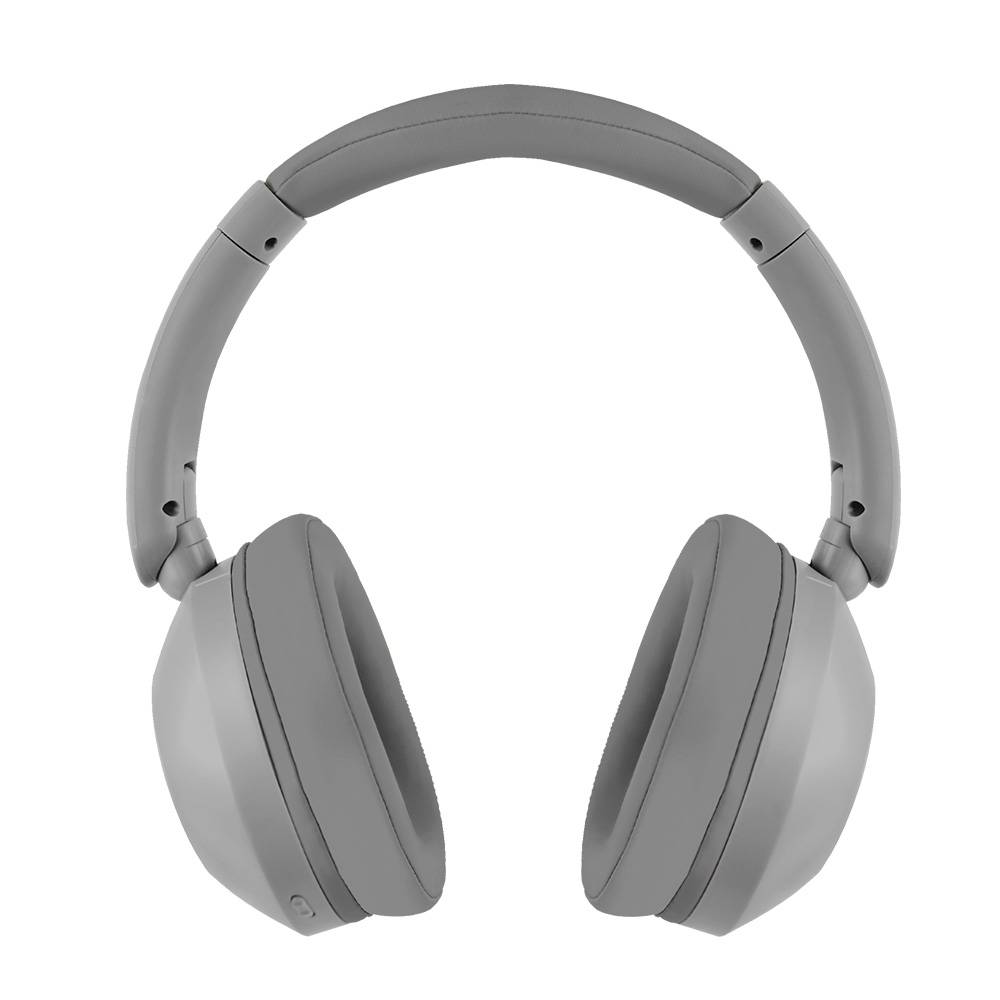 Audifonos on-ear inalambricos plegables manos libres con bt perfect choice soundia - gris