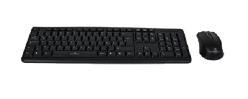 Kit teclado y mouse (pc-201076) alambrico usb perfect choice pc-201076 - estándar, negro, 1000 dpi