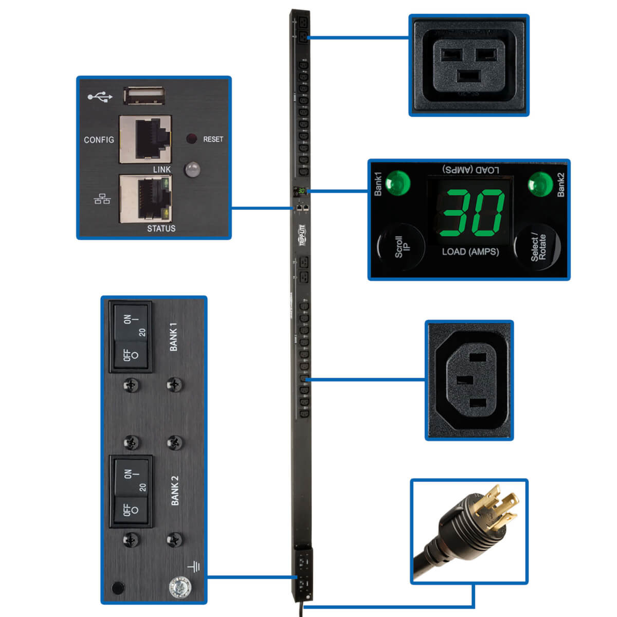 Pdu tripp lite pdumv30hvnetlx