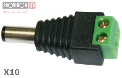 Adaptador de energía provision-isr pr-c08x10 - negro