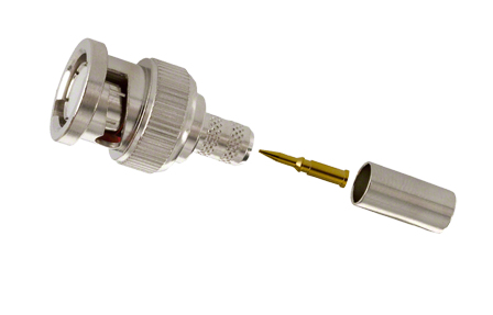 Conector bnc macho para cable coaxial rg59