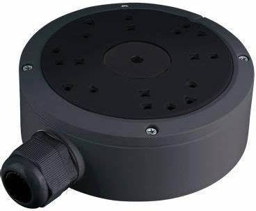 Caja de conexiones para exterior - compatible con  camaras ahd e ip, aprueba de agua ip66, color negro.