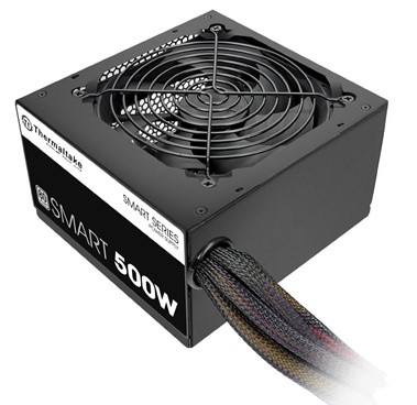 Fuente de poder thermaltake smart 80 plus - 500 w, negro