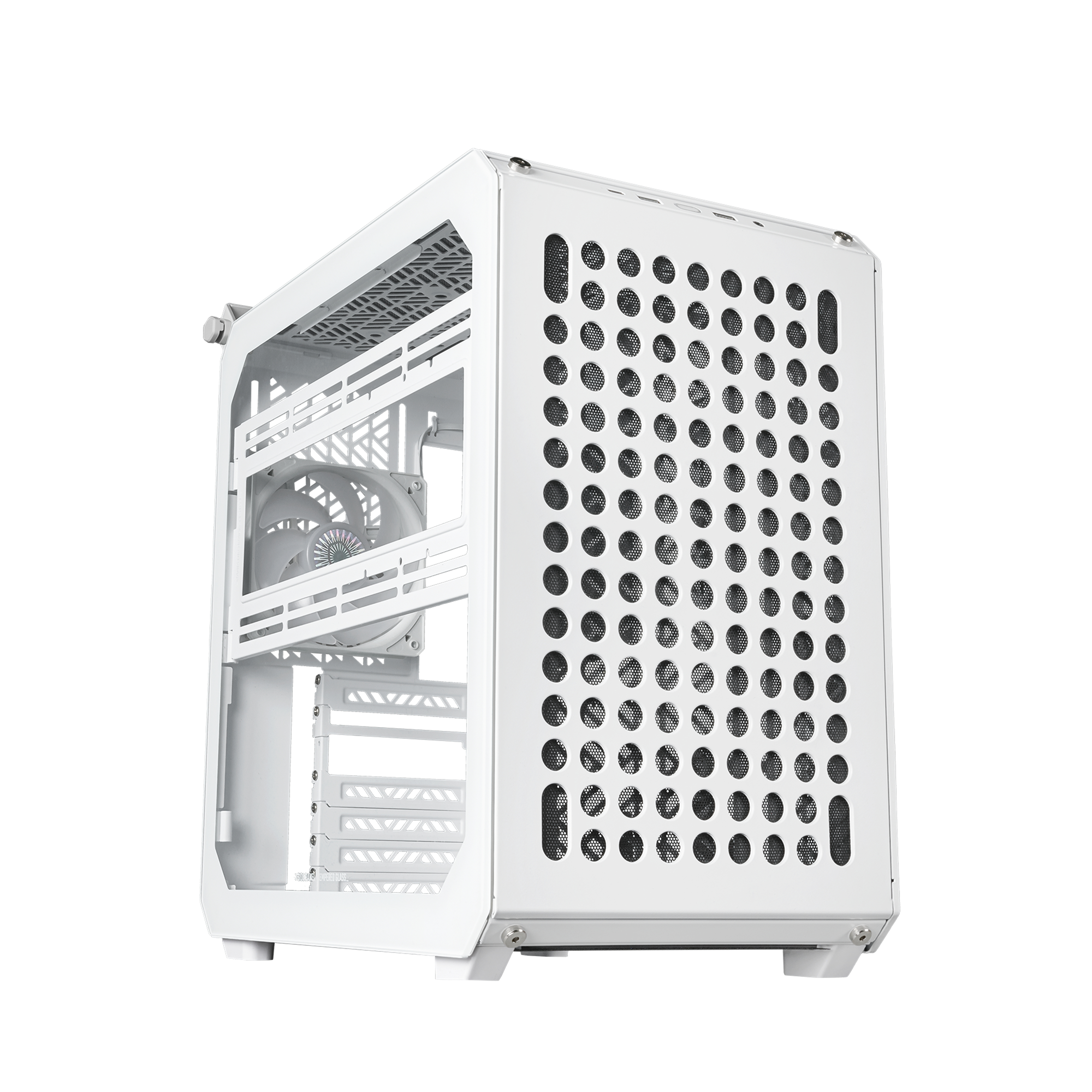 Gabinete cooler master  q500-wgnn-s00 qube 500 flatpack midi-tower