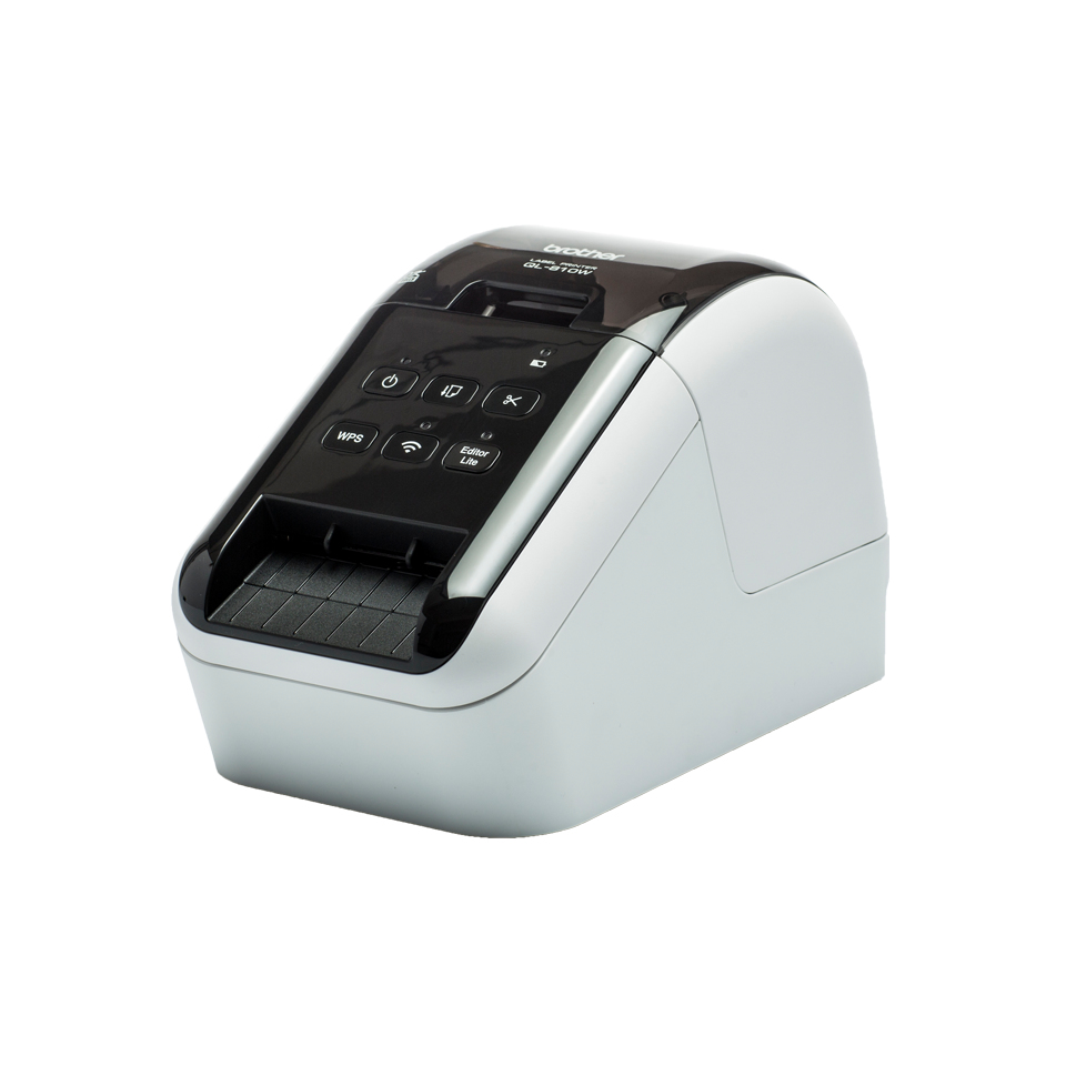 Impresora de etiquetas brother ql810w - térmica directa, wifi, imprime etiquetas de papel de hasta 2.4 pulgadas de ancho y hasta 110 etiquetas/minuto