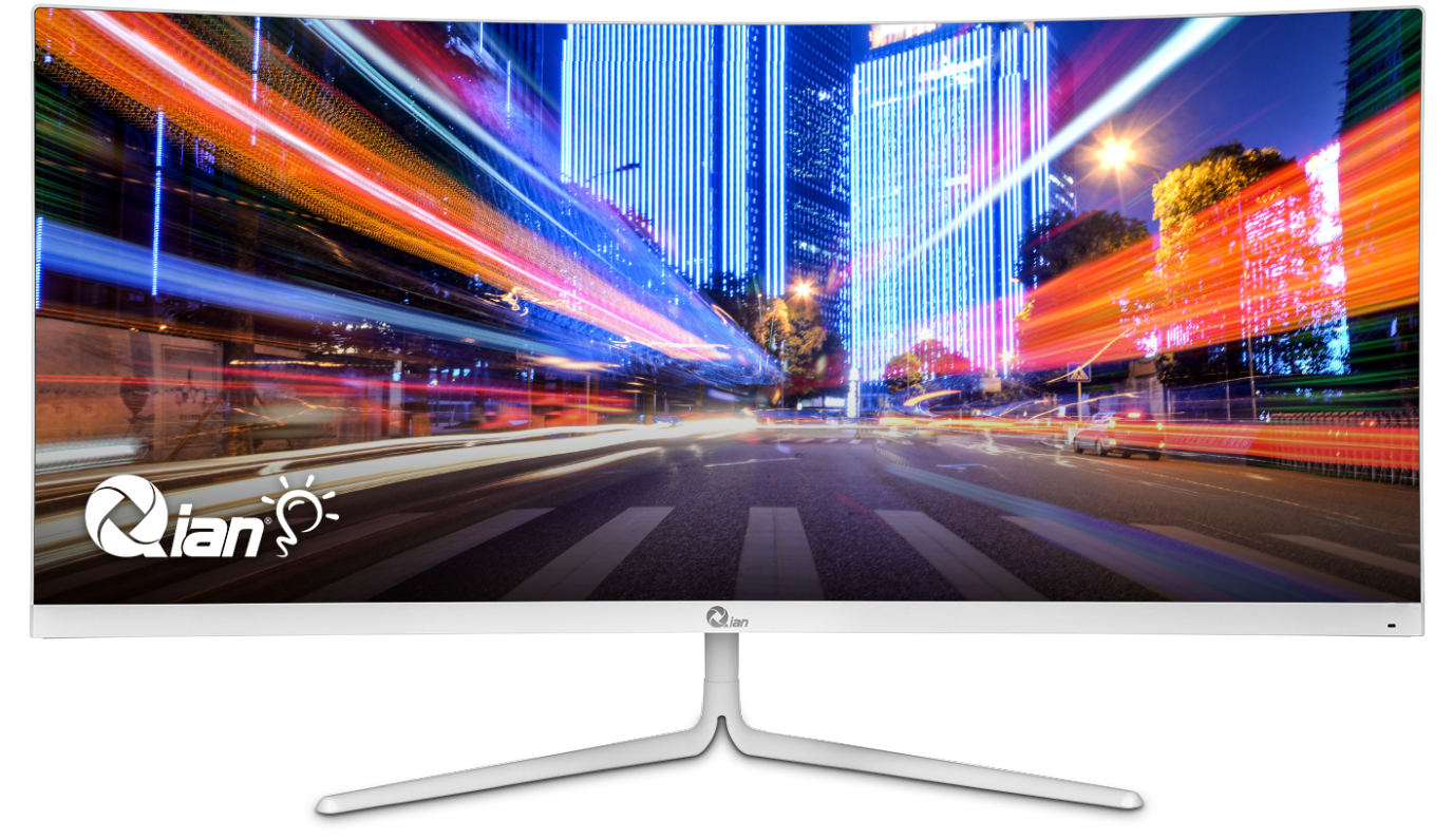 Monitor qian qmc-va30-01 - 30 pulgadas, 2560 x 1080 pixeles, blanco