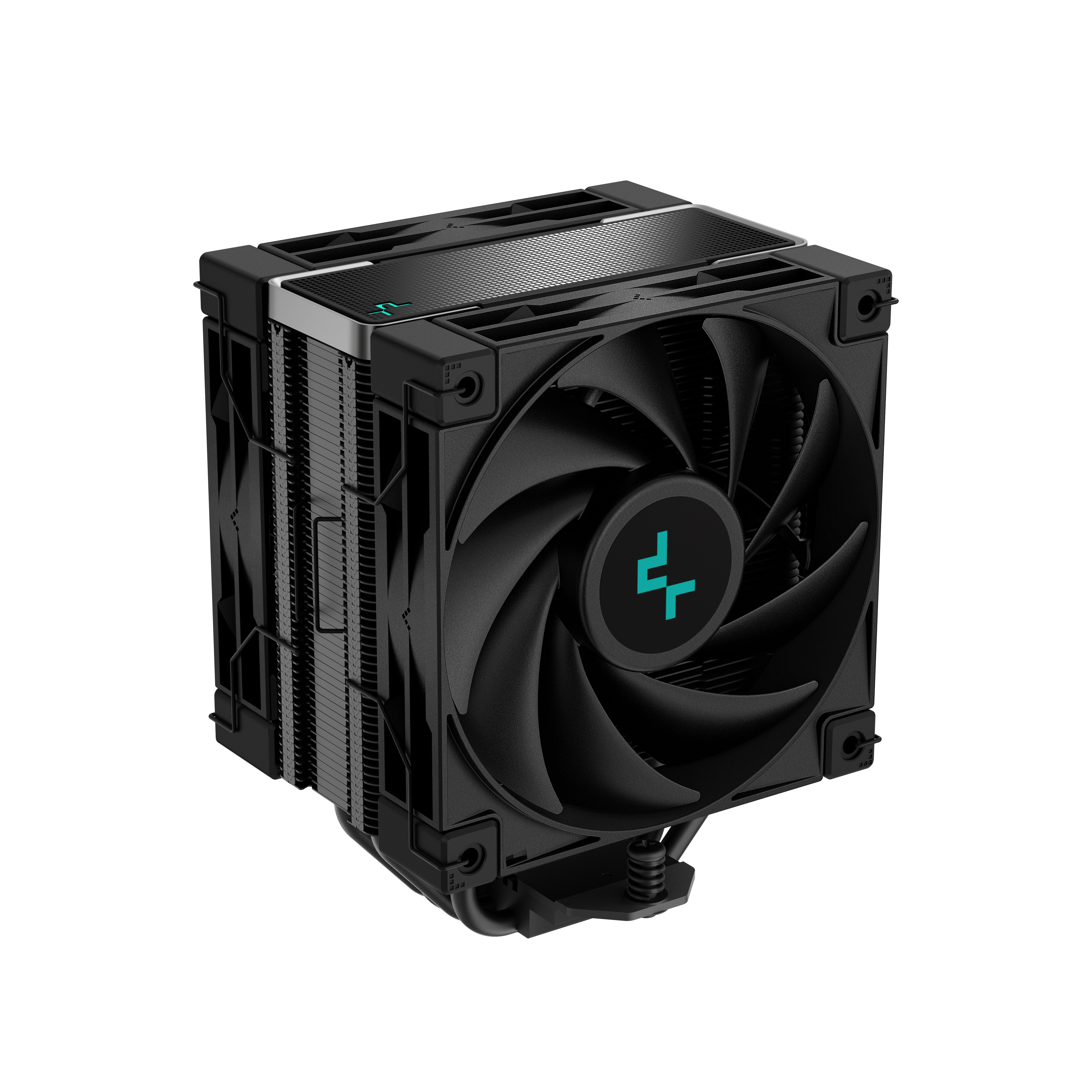 Disipador deepcool ak400 zero dark plus (r-ak400-bknnmd-g-1)