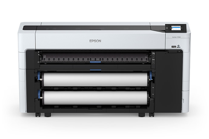 Epson surecolor t7770d (sct7770dr) de 44 pulgadas doble rollo o rebobinador de 5 tintas y adobe postscript