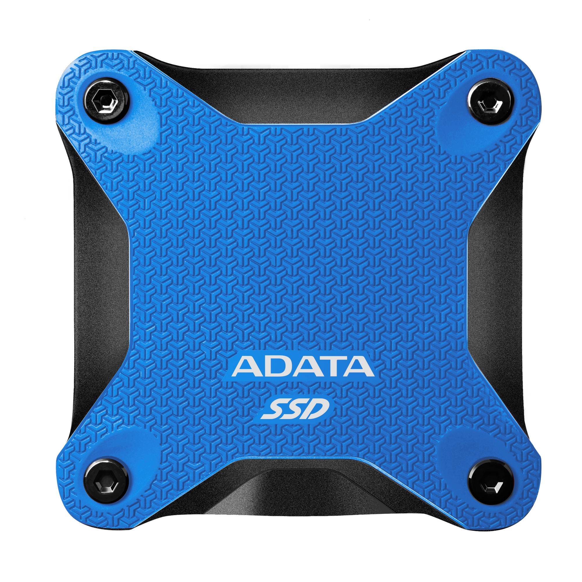 Ssd externo adata 1tb. usb 3.2 gen2 - velocidad de transferencia de hasta 520 mb/s, resistente a impactos grado mil-std color azul. n.p. sd620-1tcbl