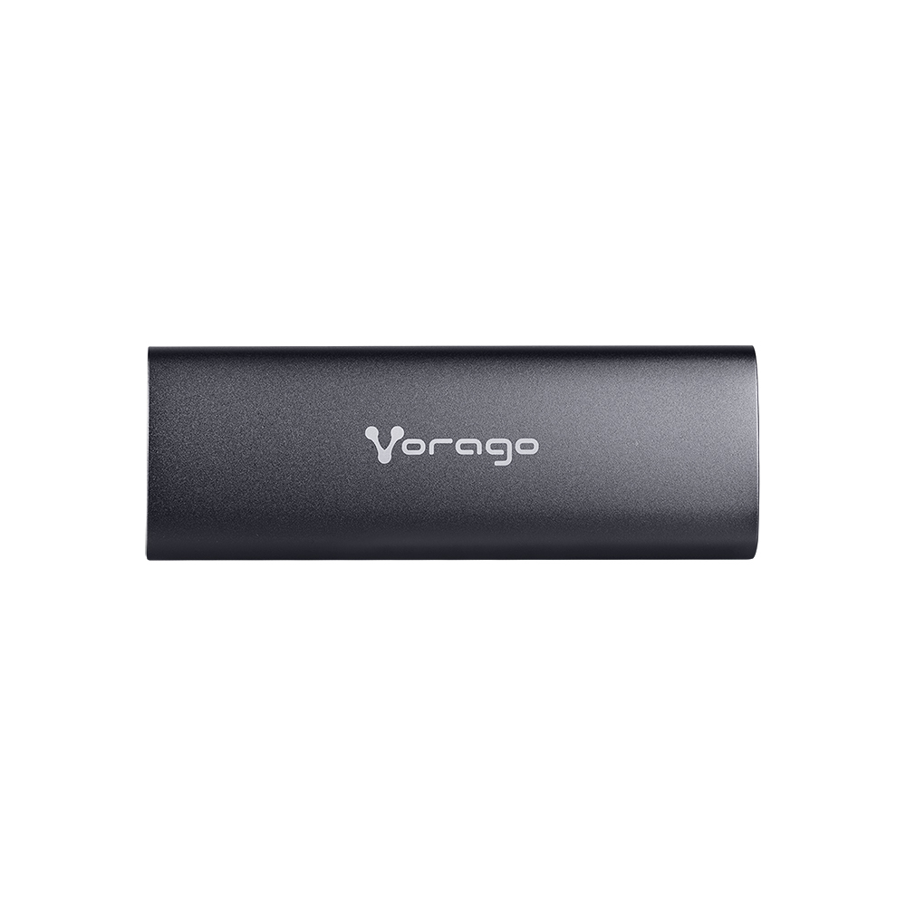 Enclosure. vorago sdd-400. carcasa m.2 - sata nvme, soporta 2 tb, usb c y usb a 3.1.