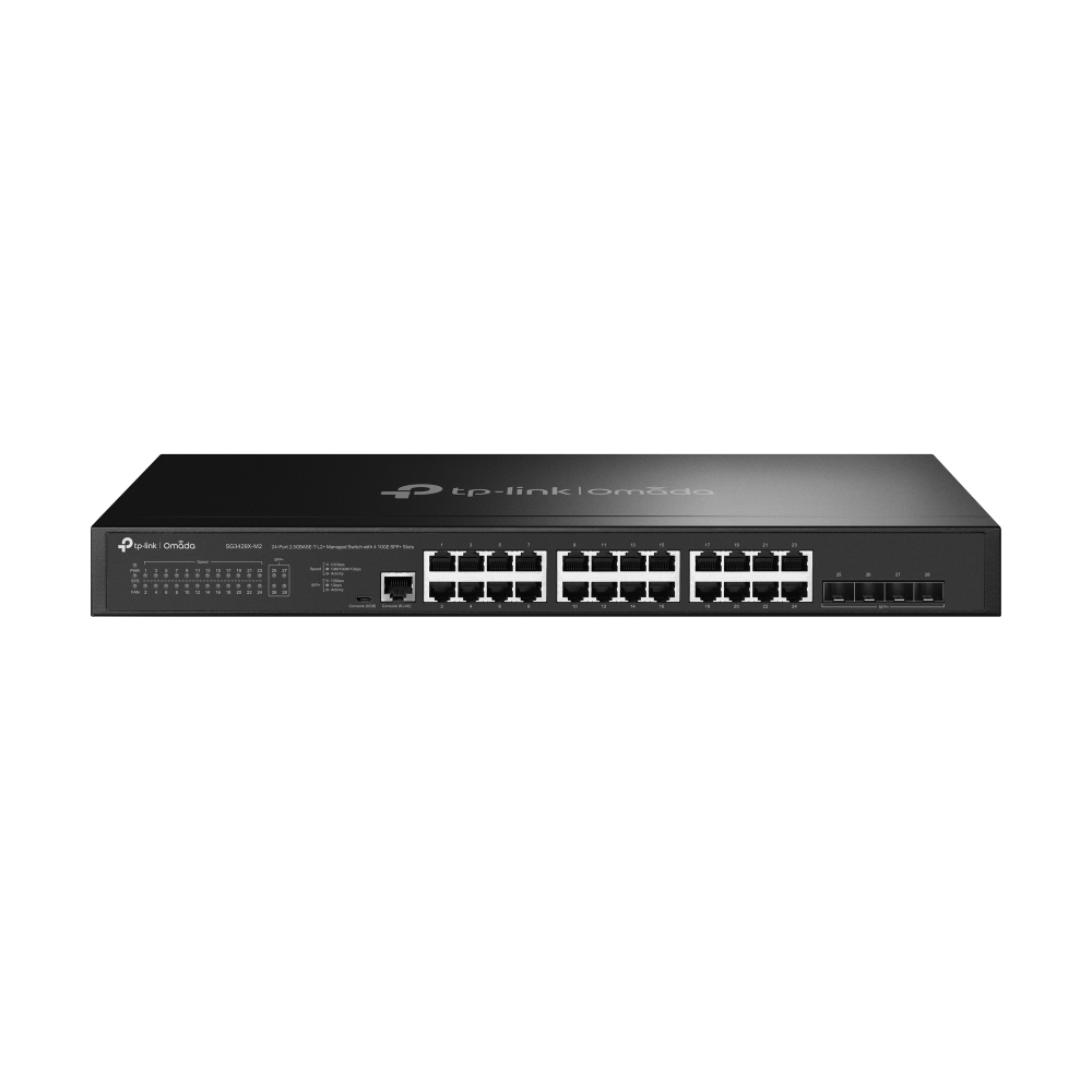 Switch gestionable jetstream de 24 puertos 2.5gbase-t l2+ con 4 puertos sfp+ 10ge