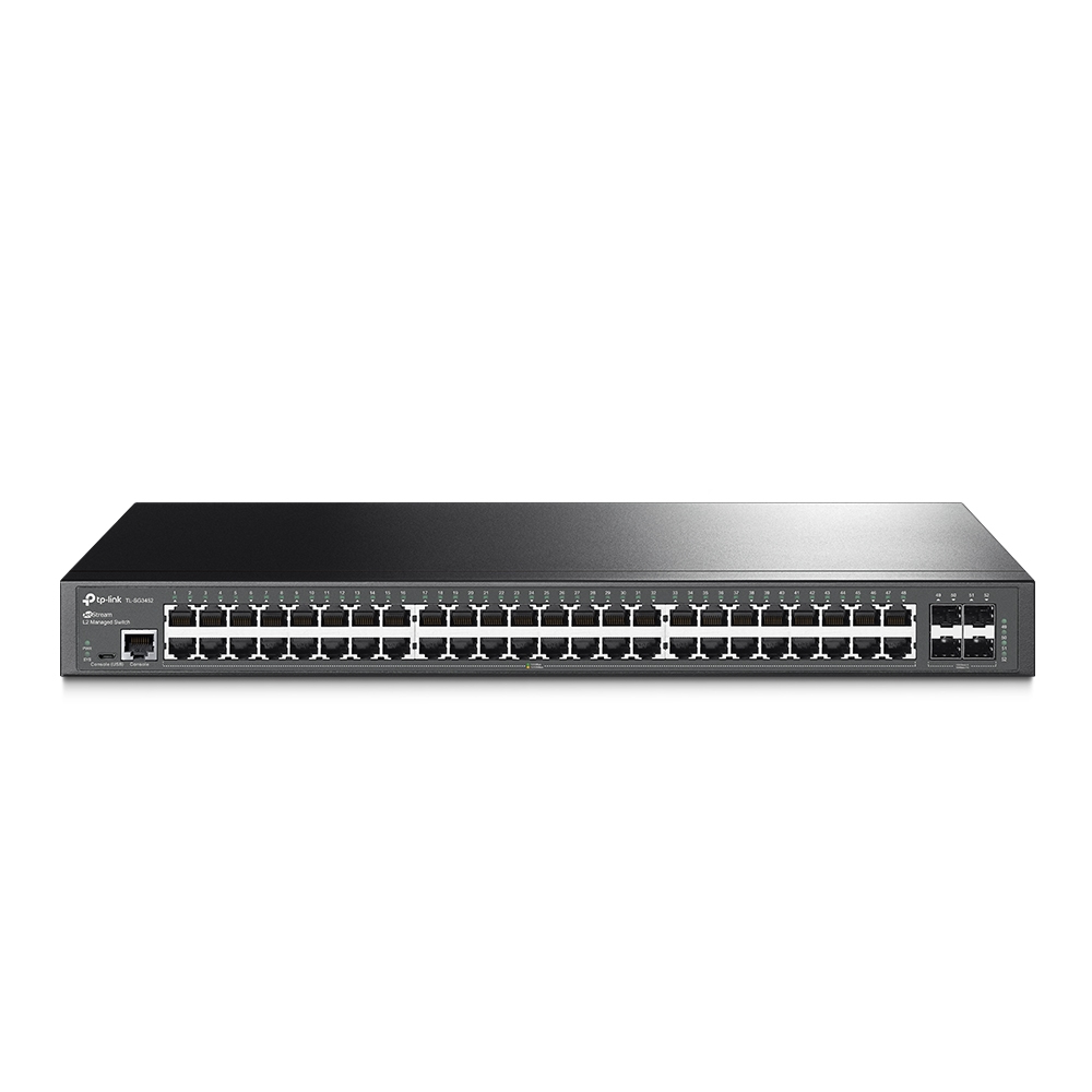 Switch l2 tp-link sg3452 (tl-sg3452) - negro, 48 + 4 sfp slots