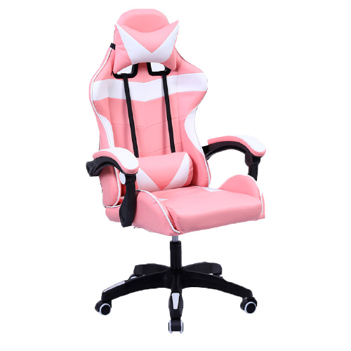 Silla gamer blanco/rosa stylos. sgsi02p