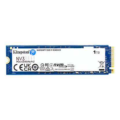 Unidad de estado solido kingston nv3 1tb m.2 2280 nvme pcie gen 4x4 r.6000mb/s w.4000mb/s