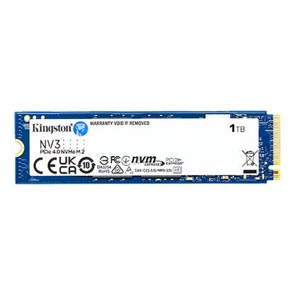 Unidad de estado solido kingston nv3 1tb m.2 2280 nvme pcie gen 4x4 r.6000mb/s w.4000mb/s