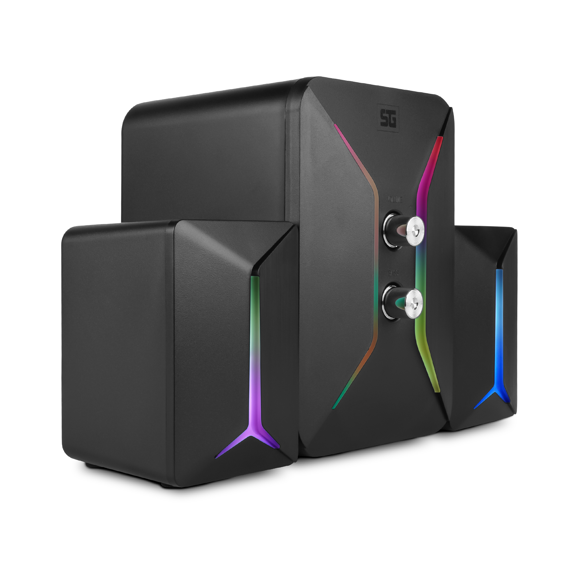 Bocinas vorago spk-250 2.1/usb/3.5mm rgb