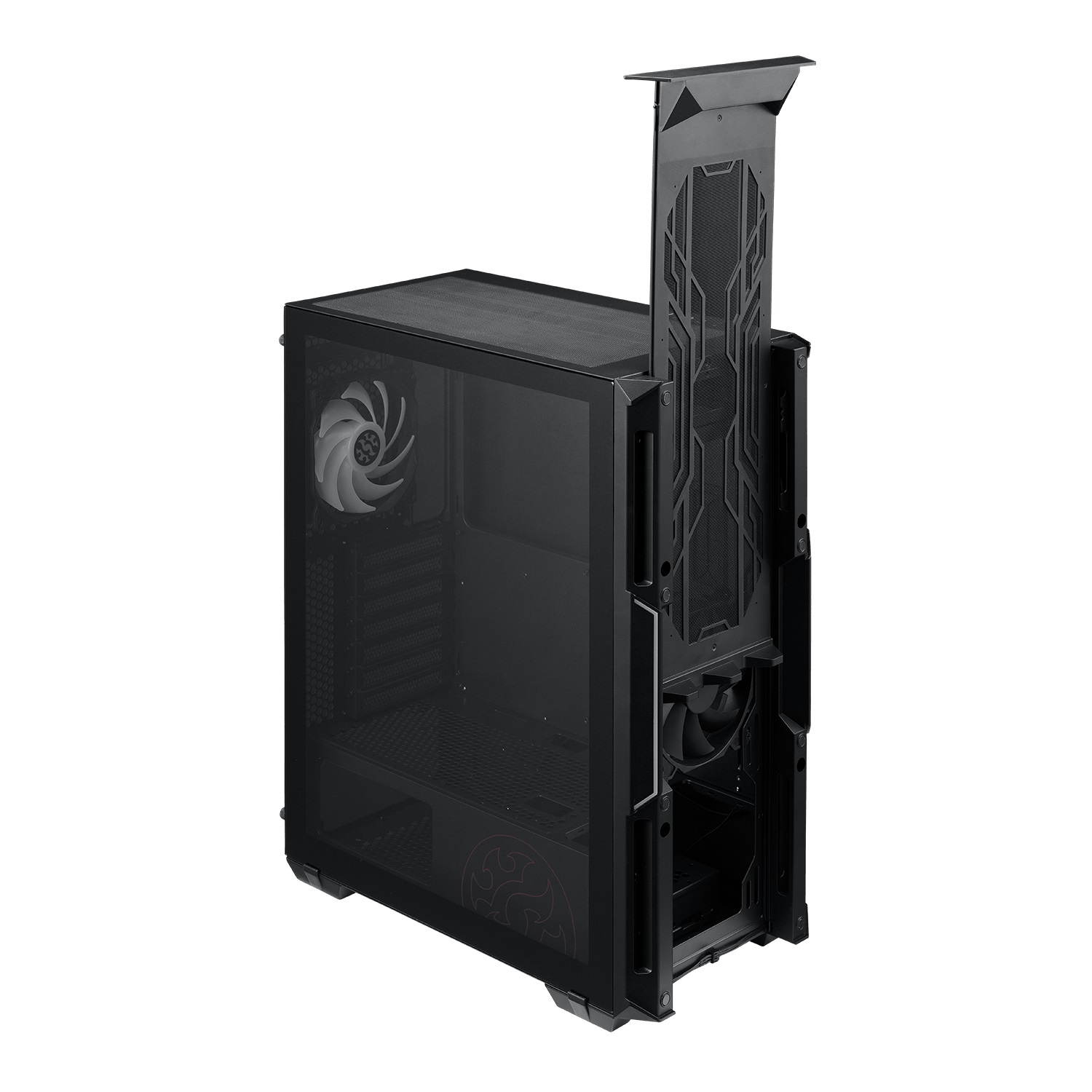 Gabinete gamer xpg adata starkerair-bkcww - media torre, gabinete, negro