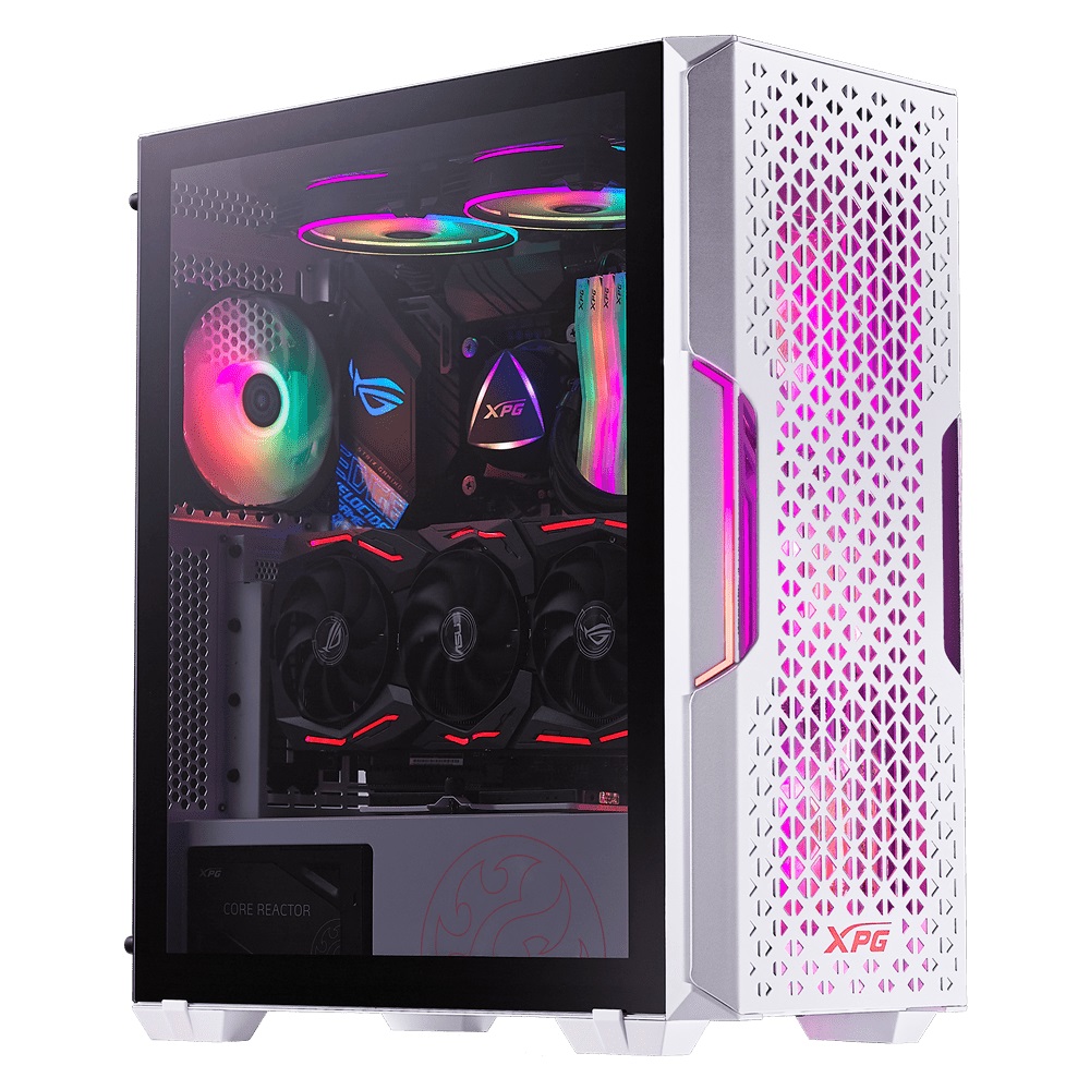 Gabinete gamer xpg adata starker air - media torre, gabinete, color blanco