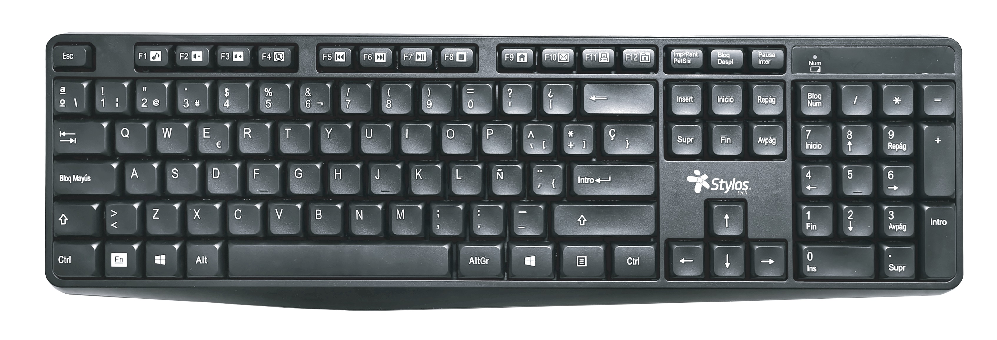 Teclado inalambrico stylos. stptec4b