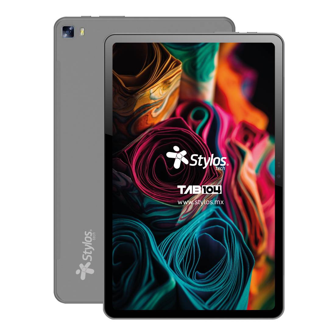 Tableta 10.4 pulgadas 4+128gb gris con funda stylos. stta1041g