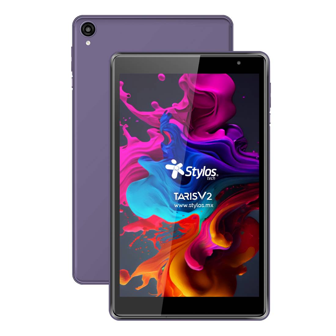 Tableta 8 pulgadas 2+32gb morada con funda stylos. stta81m