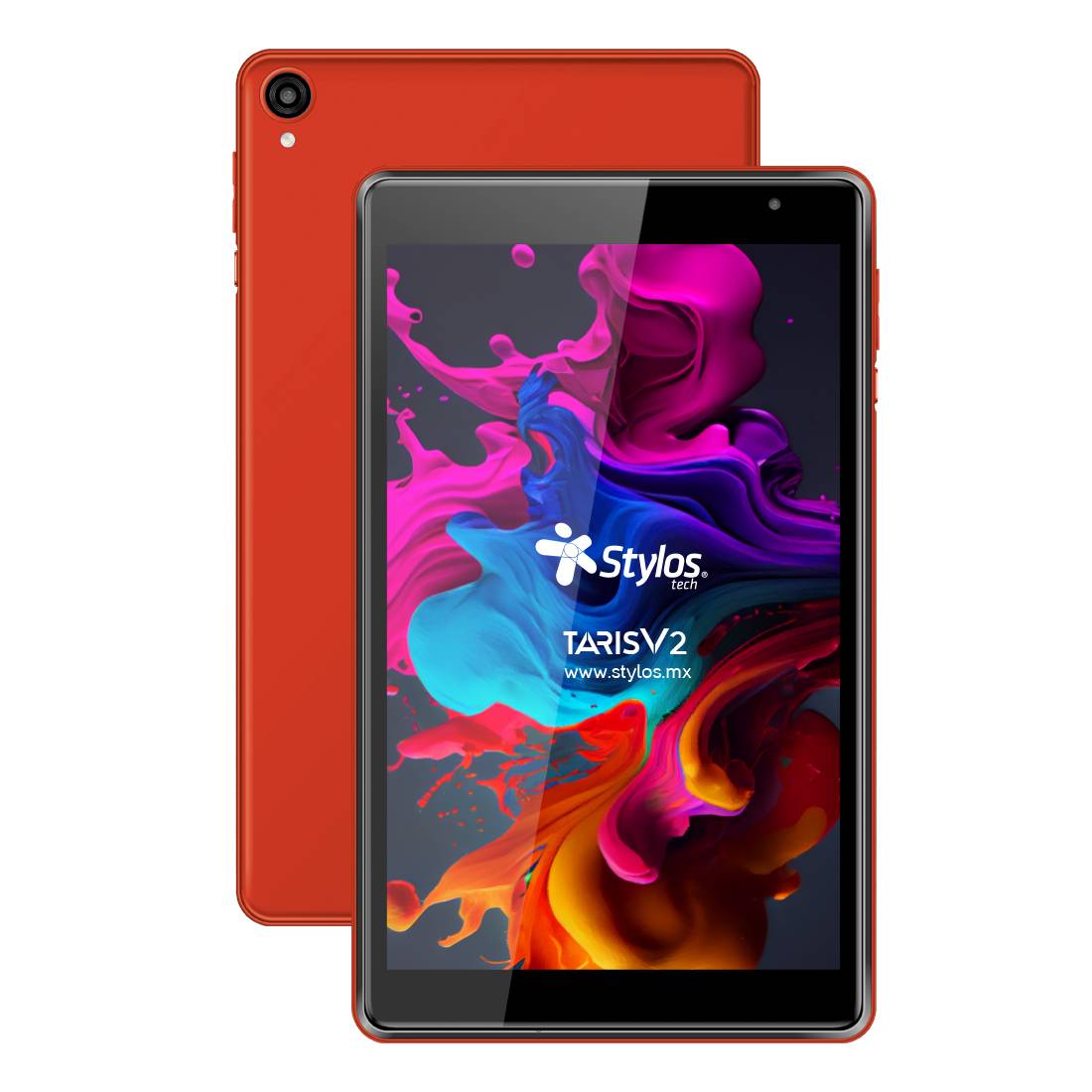 Tableta 8 pulgadas 2+32gb rojo con funda stylos. stta81r