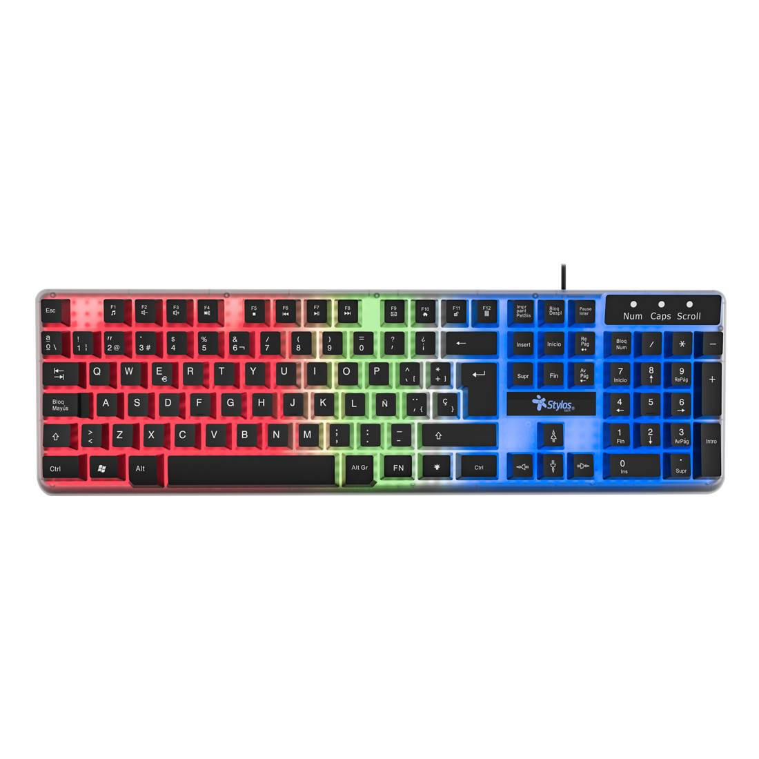 Teclado alambrico ptec6 negro. sttealled1t.