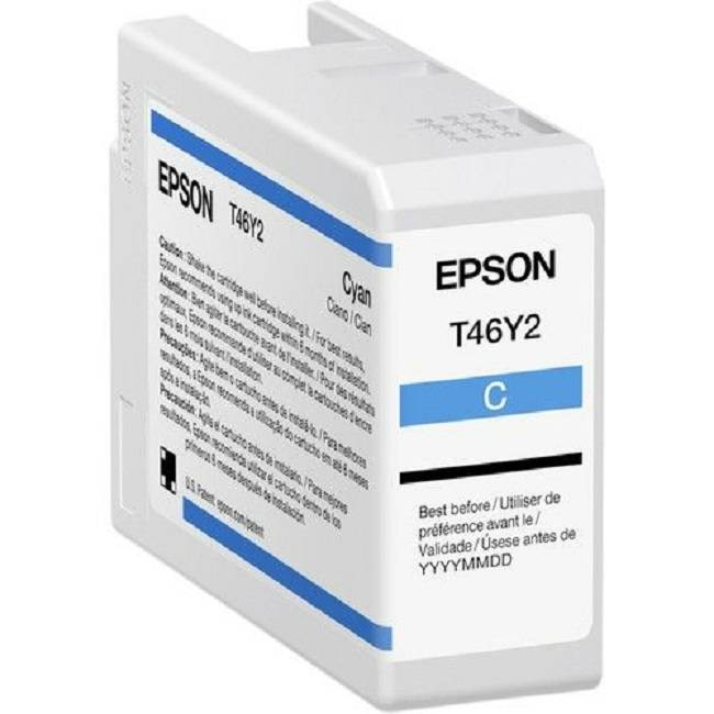 Cartucho epson pro10 t46y200 tinta ultrachrome cyan 50ml compatible para surecolor p900