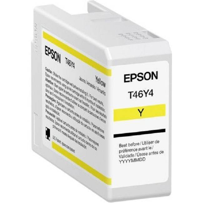 Cartucho epson pro10 t46y400 tinta ultrachrome yellow 50ml compatible para surecolor p900