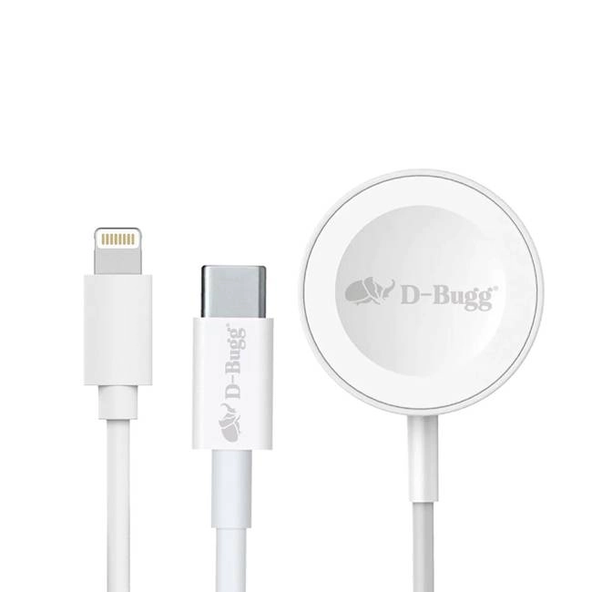 Cargador apple wach. ti0db-01 cable tipo c a lightning con cargador inalámbrico para apple wach