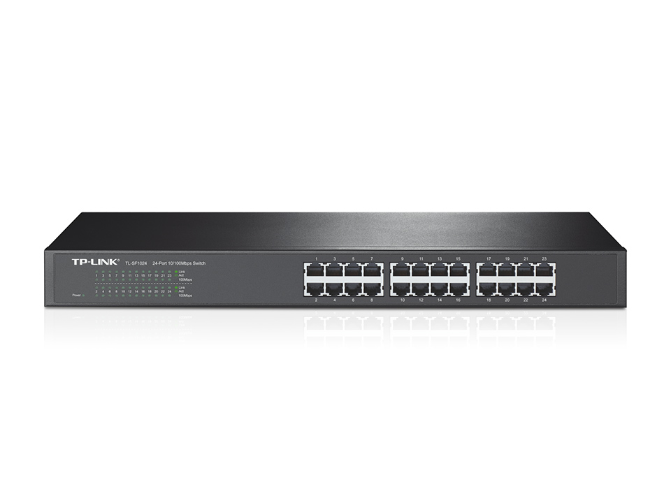 Switch tp-link tl-sf1024 - negro, 24, 10/100 base-t(x)