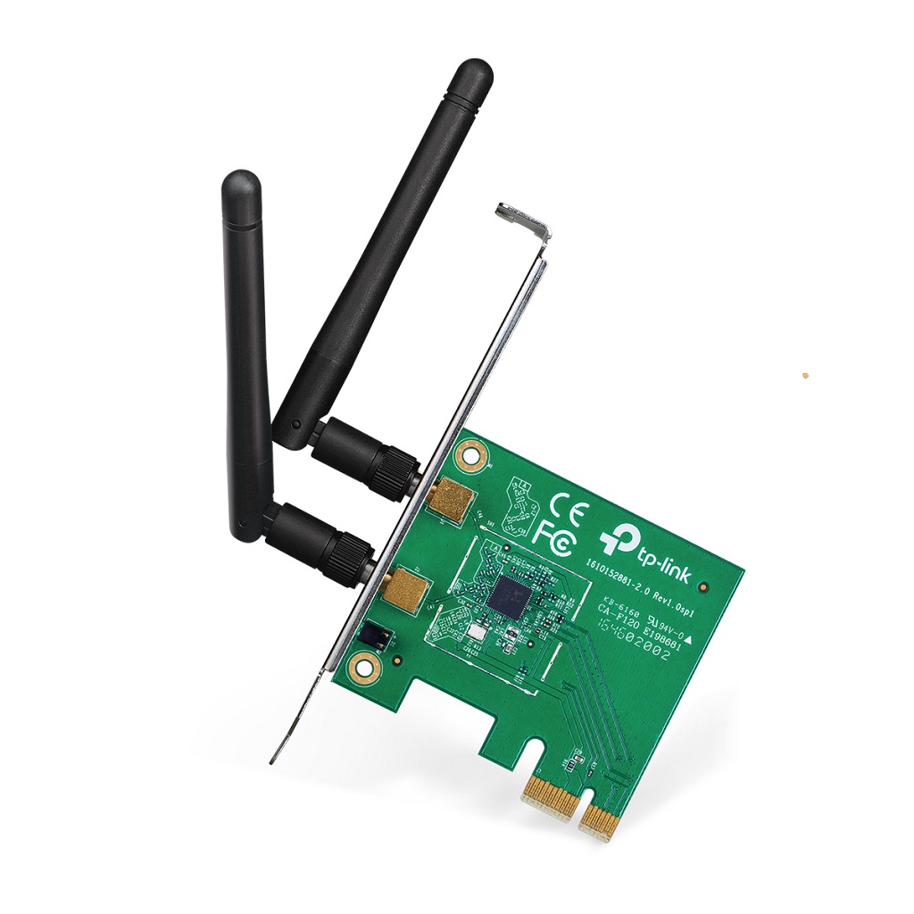 Tarjeta de red pci express tp-link tl-wn881nd - verde, 300 mbit/s