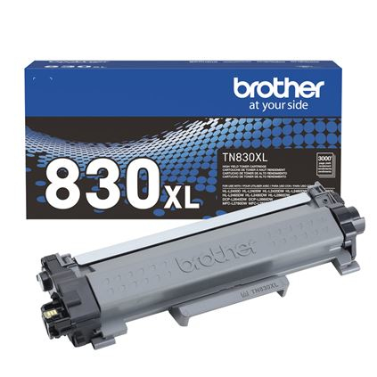 Tóner brother tn830xl negro - rendimiento aproximado 3, 000 páginas