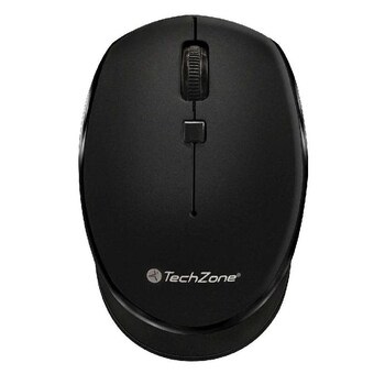 Mouse inalámbrico start black techzone - hasta 1600 dpi's, 3 botones, textura en rubber, 1 año de garantía.