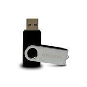 Memoria usb  hyundai capacidad de 16gb  u2bkp/16g/new - cuerpo plastico/metal. negro/plata