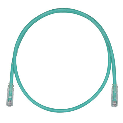 Cable de parcheo panduit utpsp7gry 7 pies de largo - categoría 6, color verde.