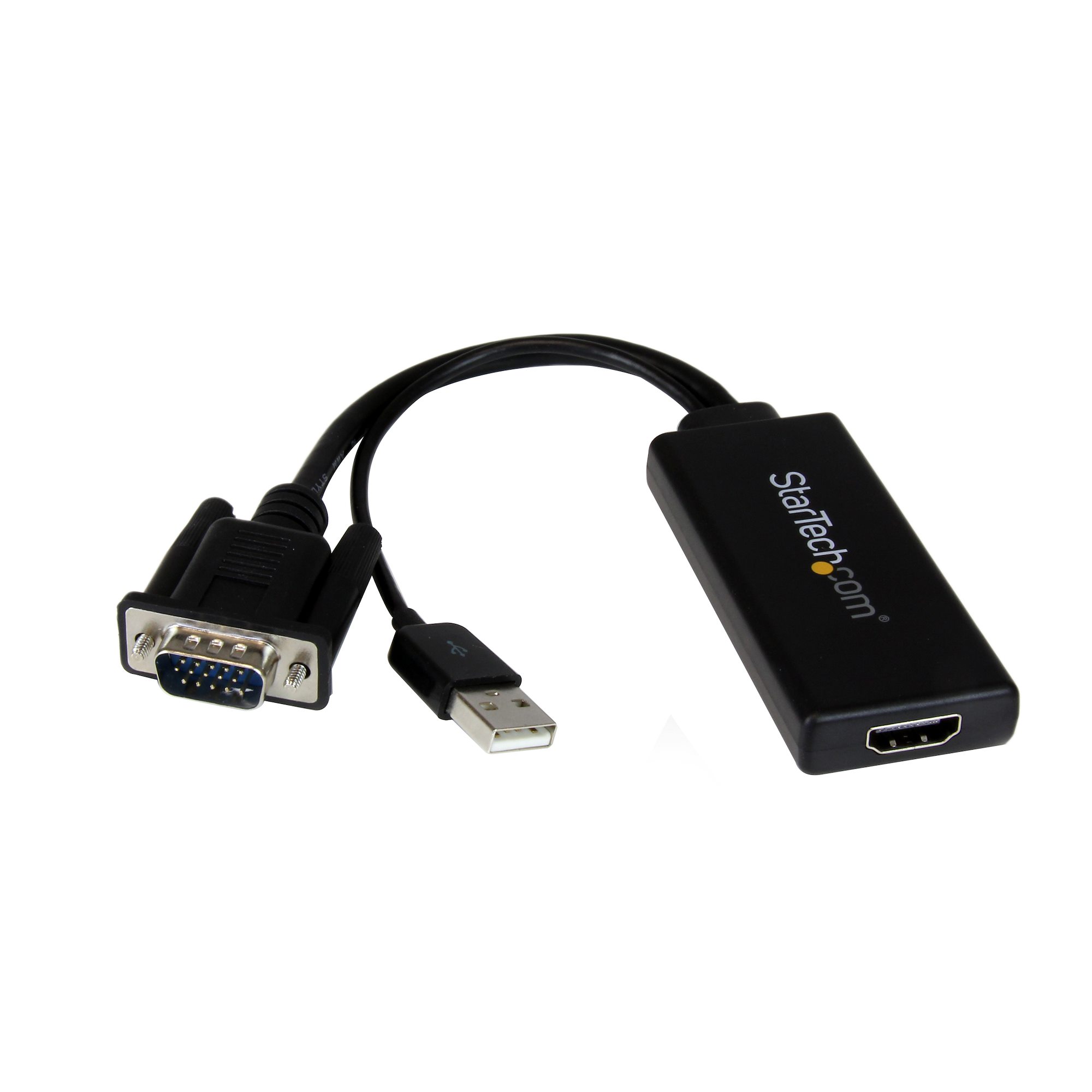 Adaptador vga a hdmi startech.com - vga, usb, hdmi, macho/hembra, negro