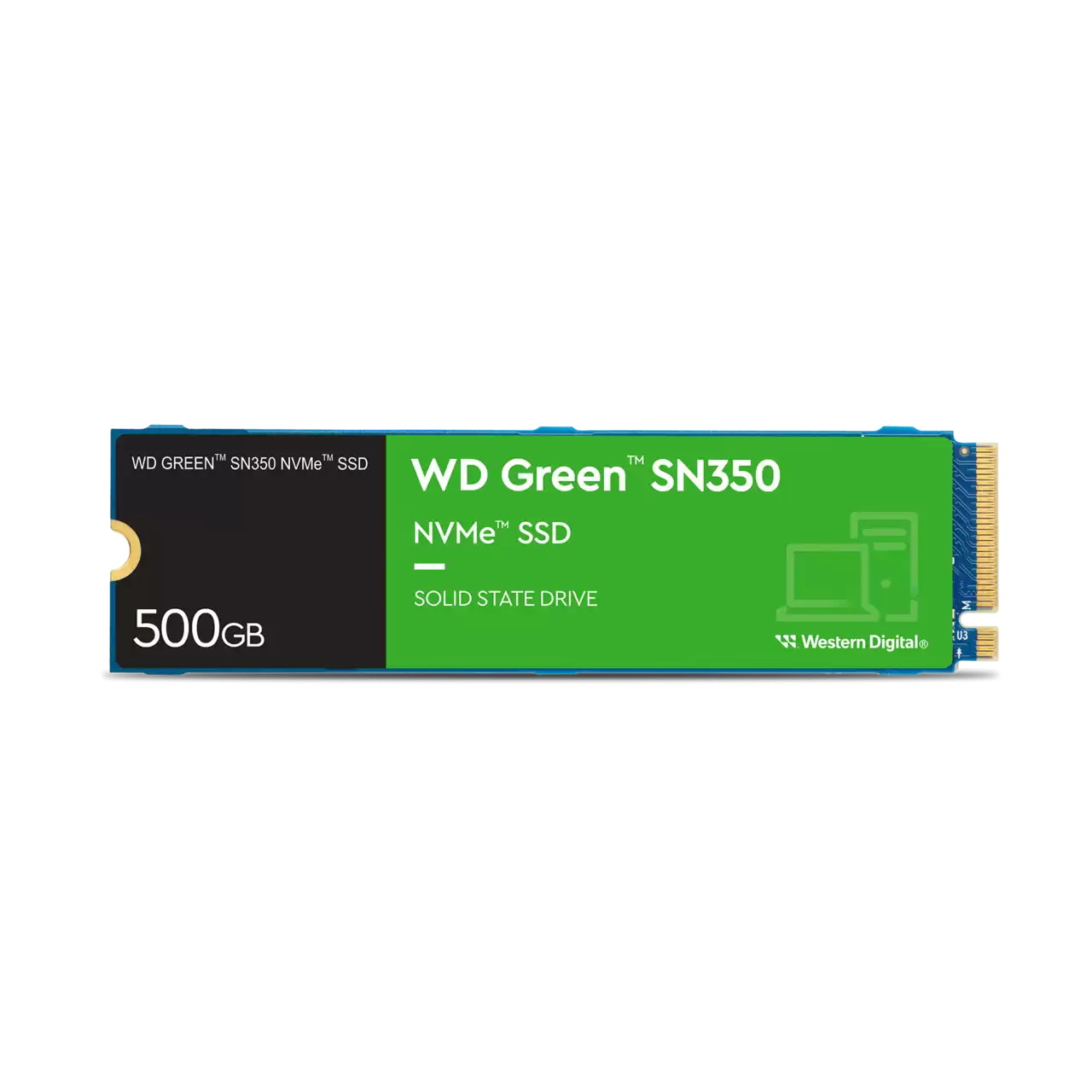 Unidad de estado solido wd green m.2 pcie gn 3 nvme sn350 500gb wds500g2g0c