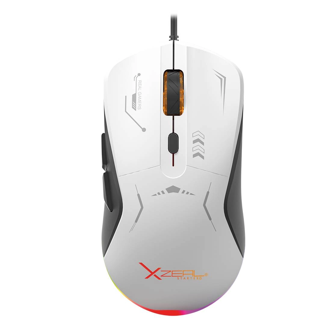 Mouse gamer xst-401 blanco-negro. xsamga2wb.