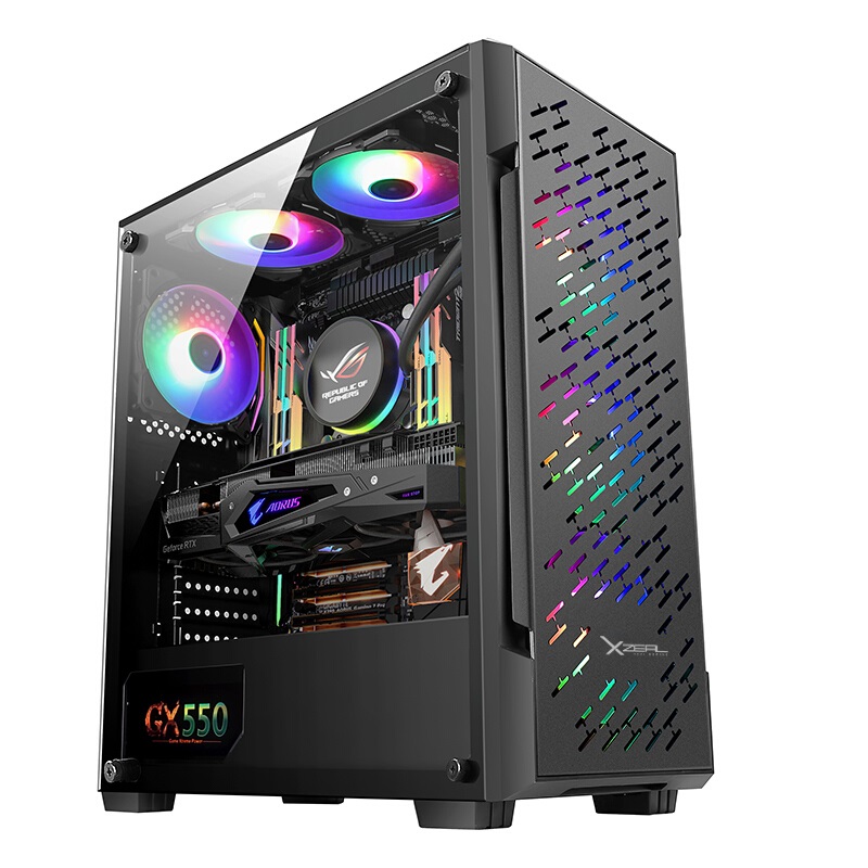 Gabinete gamer xzeal xz135. xzcgb07b