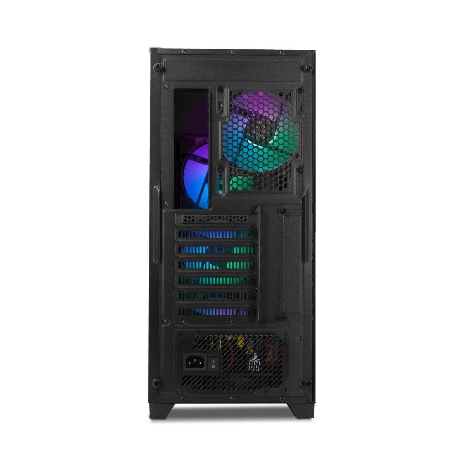 Gabinete gamer yeyian ycm-appho-01 - midi-tower, pc, atx, itx, micro atx, negro