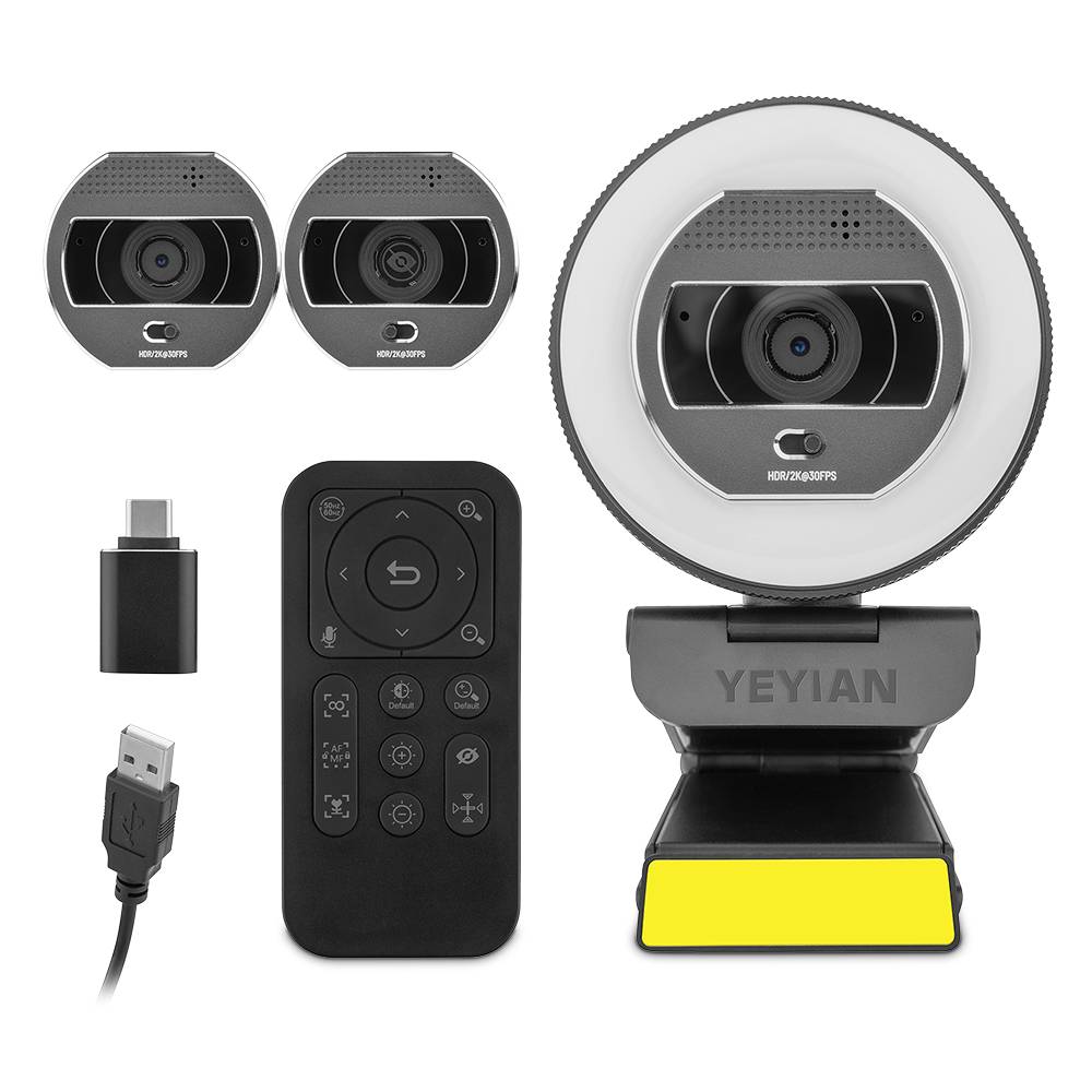 Camara  streaming yeyian con iluminacion y control remoto  ypw-qhdaf-m1