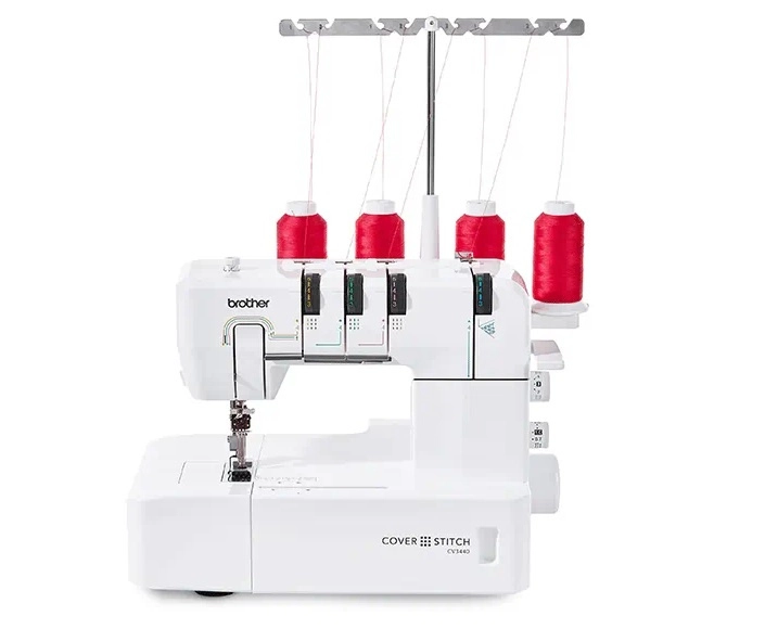 Brother maquina de coser cv3440, cover, costura con 3 y 4 hilos.
