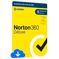 Esd norton 360 deluxe / total security/ 5 dispositivos/ 1 año/ descarga digital