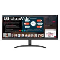 Monitor led lg 34wp500-b 34 ultrawide 2560x1080, aspecto 21:9, 75 hz, tr 5ms, panel ips, hdmi(2) aux(1), division de pantalla, dual controller, pip, amd freesync, crosshair, hdr10, color negro