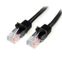 Cable de 10m negro de red cat5e ethernet rj45 sin enganches - latiguillo snagless - startech.com mod. 45pat10mbk