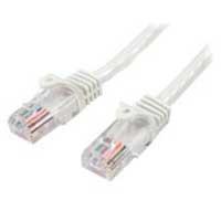 Cable de 10m blanco de red cat5e ethernet rj45 sin enganches - latiguillo snagless - startech.com mod. 45pat10mwh