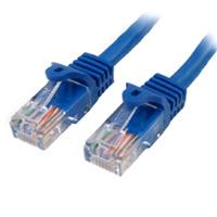 Cable de 2m azul de red fast ethernet cat5e rj45 sin enganche - cable patch snagless - startech.com mod. 45pat2mbl