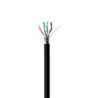 Bobina de cable exterior/interior condumex cat5e utp sin gel 100% cobre 24 awg 305 mts color negro