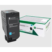 Toner laser lexmark / color cyan / rendimiento estandar / 74c4sc0 / hasta 7,000 paginas / 5% de cobertura / p/modelos: cs720de, cx725dhe, cs725de